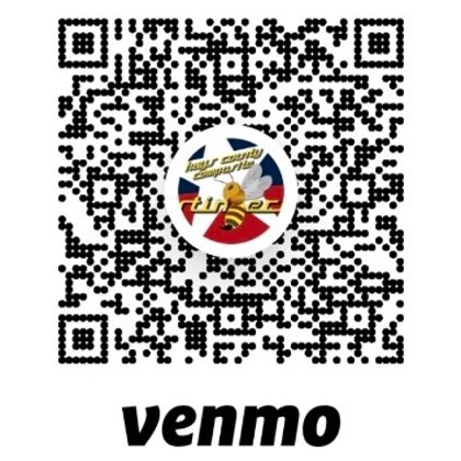 Venmo QR code for the Stingers account, @travisloy